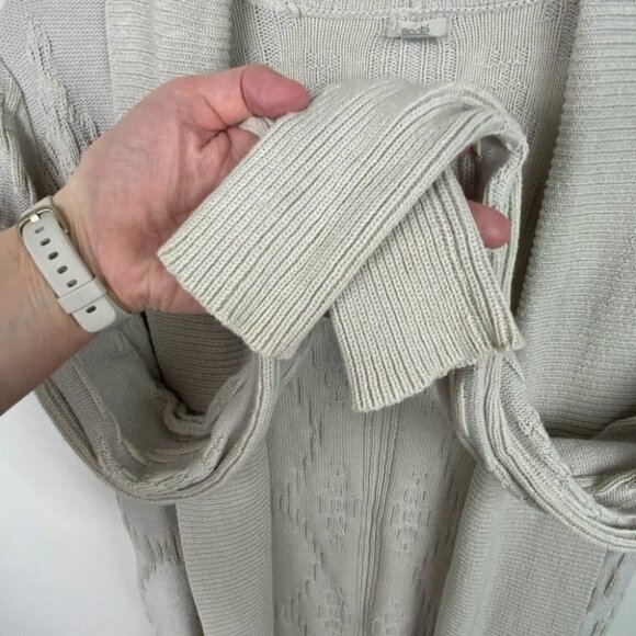 Urban Outfitters Open Front Knit Cardigan Sweater Beige Tan Size Medium Boho M - Picture 5 of 14
